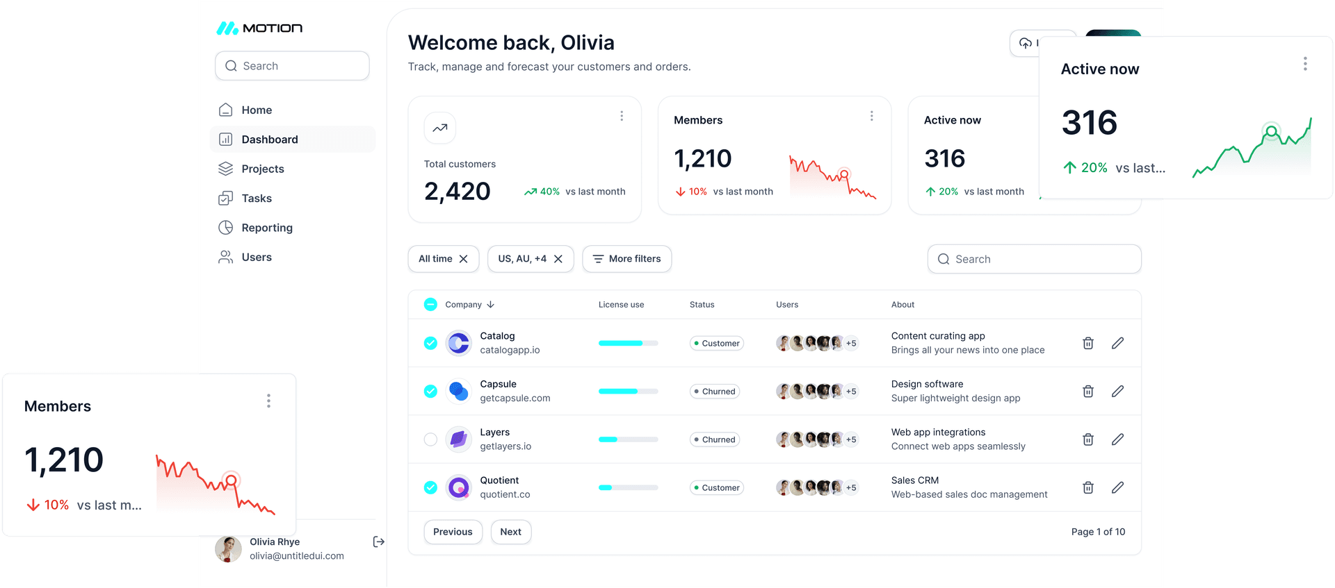 Motion freight shipping dashboard - instant quotes, load booking, and shipment tracking
